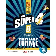 Nitelik Yayınları Nitelik 4.sınıf Yeni Nesil Süper Türkçe (B) Soru Kitabı Yeni
