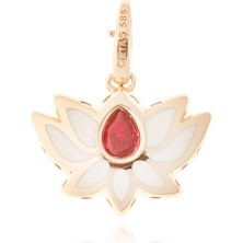 Cetaş Jewelry Cetaş Lotus 14 Ayar Altın Kolye Ucu