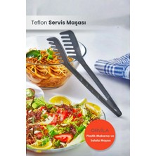 Orvila Yanmaz Yapışmaz Yüksek Isıya Dayanıklı Makarna ve Salata Servis Maşası