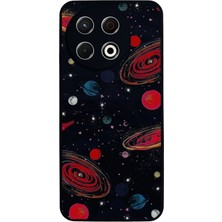 BG AKSESUAR Tecno Spark 30 Pro Uyumlu Uzay Tasarımlı Glossy Premium Kılıf