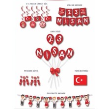Düvenci Ticaret 23 Nisan Bayram Ulusal Eğemenlik Çocuk Bayramı Süsleri