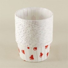 Vipfoni Fırına Girebilen Içi Yağlı Kağıt Desenli Muffin Cupcake Kalıbı 50 Adet