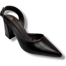 Gedik Pasha 909-26 Cilt Kare Topuk Kadın Stiletto (8cm)