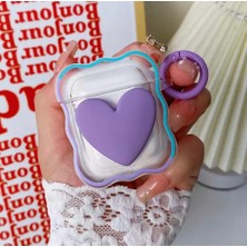 Mi7a Airpods 3.nesil Uyumlu Silikon Sevimli Kalpli Kılıf