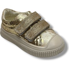 Arzen 140-26 Simli Pullu Çift Cırtlı Anatomik Kız Çocuk Ayakkabı 22-25