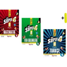 Nitelik Yayınları Nitelik 4.sınıf Yeni Nesil Süper Matematik Fen ve Türkçe (B) Soru Kitabı Yeni