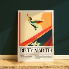 DES VU PRINT Dirty Martini Posteri,kokteyl Mutfak Temalı Çerçevesiz Poster