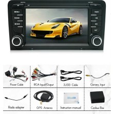 Kingwin 7 Inç Audi A3 Uyumlu Android Carplay 4 GB Ram 64 GB Hafıza Multimedya Arka Kamera Hediye