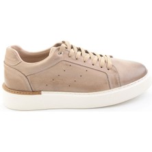 Bambi Vizon Hakiki Deri Erkek Sneaker E01593003603