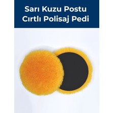Befar Kuzu Postu (Yünü) Cırtlı Polisaj Pedi 160 mm | Yün Polisaj Keçesi