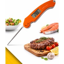 Sevgift Katlanır Problu Mutfak Termometresi | Dijital Gıda Termometresi (-50°c ile 300°C)