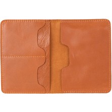 BloominBag Viaggio Voyager Siena Tan Deri Pasaport ve Kart Kılıfı