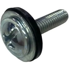 Tuğra GT Kaporta Vidası Lastikli ve Pullu M6*25 ( 5 Adet )