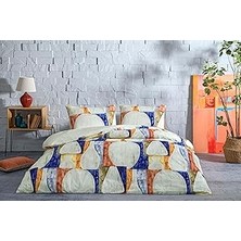 Indispensablely Axel Ranforce Düz Pamuk Nevresim Takımı, Mavi, Çift Kişilik