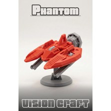 Modelerman Design Phantom Jet Figür 3D Baskı Model Koleksiyon Oyun Diorama Kişiselleştirilebilir Hediye