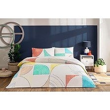 Indispensablely Luvina Ranforce Standart Ranforce Nevresim Takımı, Turkuaz, Çift Kişilik