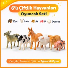 Toyska Çiftlik Hayvanları Oyuncak Seti 6’lı