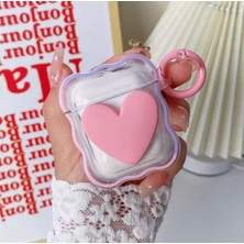 Mi7a Airpods 3.nesil Uyumlu Silikon Sevimli Kalpli Kılıf