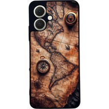 BG AKSESUAR Tecno Spark Go2 Uyumlu Harita Tasarımlı Glossy Premium Kılıf