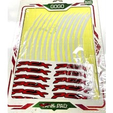 Tuğra GT Honda Pcx 2021-2024 Uyumlu Jant Şeridi Beyaz(Gogo)