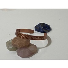 Güney Takı Store Su Yolu Desenli Dualı Saf Bakır Bileklik Süleyman Mührü Ayetel Kürsi Nazar Ayeti Nali Şerif