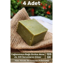 Carlburn #sabun Doğal Güzel Kokulu El Yüz Saç Cilt Vücut Orijinal Bitkisel Siirt Bıttım Sabunu 120G - 4 Adet