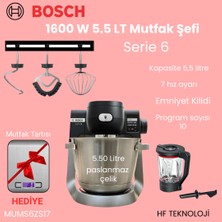 Bosch Mum Serie 6 Tartılı Jar Blender Mutfak Makinesi+Hassas  Mutfak Tartısı Hediye