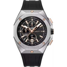 Cerruti 1881 CIWGO0073201 Quartz Silikon Siyah 43X48 mm Erkek Kol Saati