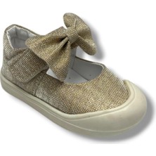 Arzen Bebe 120-26 Simli Papyonlu Cırtlı Anatomik Kız Bebek Ayakkabı 19-25