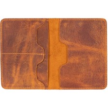 BloominBag Viaggio Voyager Chestnut Chic Deri Pasaport ve Kart Kılıfı
