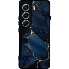 BG AKSESUAR Tecno Camon 40 Uyumlu Mermer Marble Tasarımlı Glossy Premium Kılıf