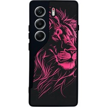 BG AKSESUAR Tecno Camon 40 Uyumlu Aslan Tasarımlı Glossy Premium Kılıf