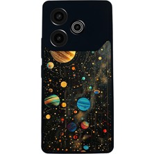 BG AKSESUAR Tecno Pova 6 Uyumlu Uzay Tasarımlı Glossy Premium Kılıf