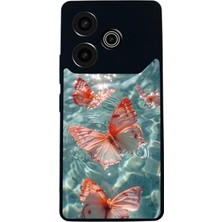 BG AKSESUAR Tecno Pova 6 Uyumlu Kelebek Tasarımlı Glossy Premium Kılıf