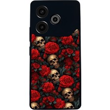 BG AKSESUAR Tecno Pova 6 Uyumlu Kurukafa Tasarımlı Glossy Premium Kılıf
