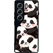 BG AKSESUAR Tecno Camon 40 Uyumlu Panda Tasarımlı Glossy Premium Kılıf