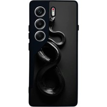 BG AKSESUAR Tecno Camon 40 Uyumlu Yılan Tasarımlı Glossy Premium Kılıf