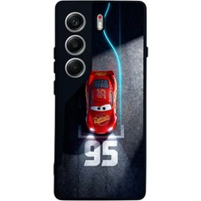 BG AKSESUAR Tecno Camon 40 Uyumlu Şimsek Mcqueen Tasarımlı Glossy Premium Kılıf