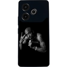 BG AKSESUAR Tecno Pova 6 Uyumlu Tupac Tasarımlı Glossy Premium Kılıf