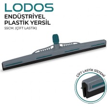 Dora Lodos Endüstriyel Plastik Yersil (Zemin Çekeceği) – Çift Lastikli 55 cm