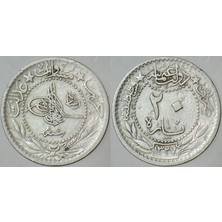Banknoting 5. Mehmet Reşat Nikel 20 Para 1327/5.