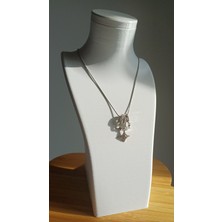 Saba Aksesuarr Çelik Silver Kolye