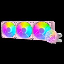 DarkFlash Df Radıant DX-360 Pembe Sıvı Soğutucu