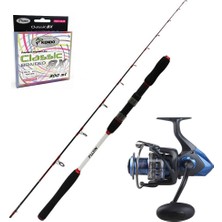 Okuma Safina Sw 8000 - Fujin Deepking 180CM Tekne Olta Seti