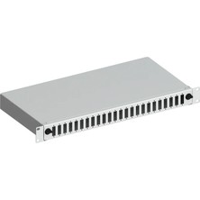 Alfafonet Ecoslide 1ru Fiber Optik Sonlandırma Kutusu,19" 24SC Duplex Yada 24 Lc Quad, Siyah