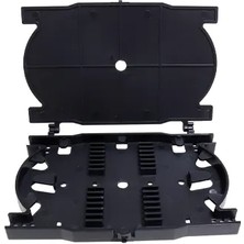 Alfafonet 12/24 F Kapasite Ek Kaseti,  Gömülü Fiber Ek Koruyucu Yapısı, Menteşeli Kapak, Siyah