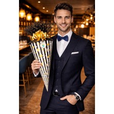 Koni Club Premium Erkek Hediye Konisi – Papyon, Deri Cüzdan, Bileklik & Aksesuar Seti (6 Parça)