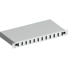 Alfafonet Ecoslide 1ru Fiber Optik Sonlandırma Kutusu,19" 12 Sc Duplex Yada 12 Lc Quad, Siyah