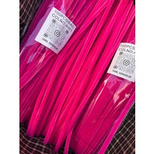 A001 Kod Mutkin Şönil 100 Lü Fuşya Renk  30 cm -🛍️ Yoğun Tüylü Hobi Çubuğu Tel El Işi 100 Lü Paket💐