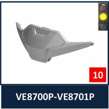 Shark Oxo Çene Havalandırma Mat Siyah/ VE8700/ VE8701